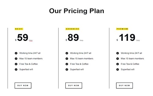 Company - Pricing Table - Pricing Table 05