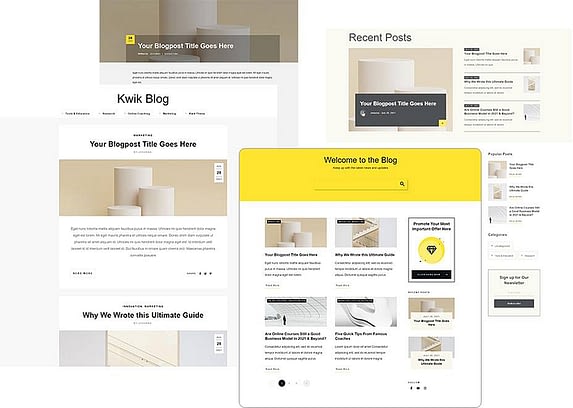 Kwik_theme pages
